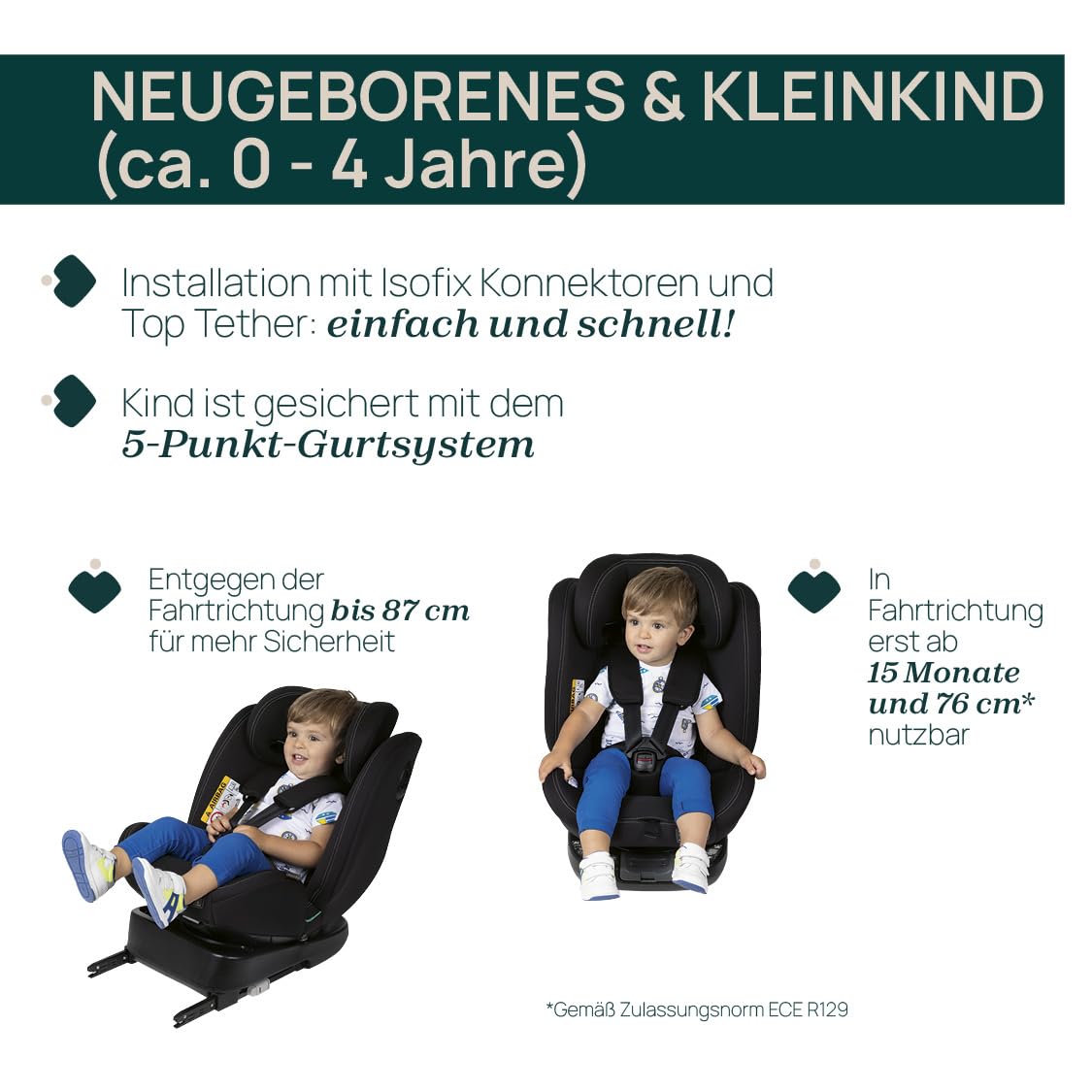Chicco Unico Evo Autositz mit Isofix, 0 bis 12 Jahre