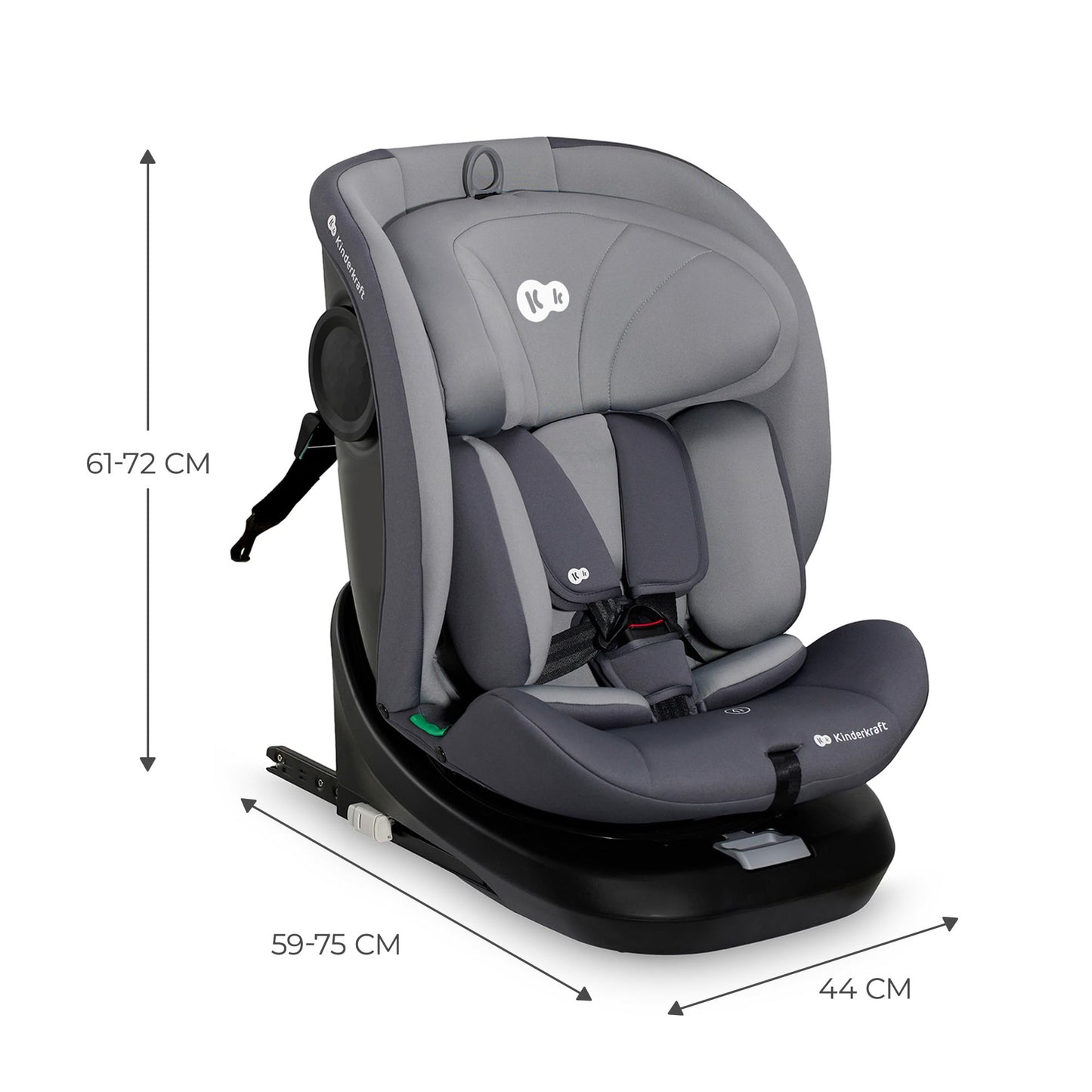 Kinderkraft I-GROW ISOFIX Kindersitz, verstellbar 0-12 Jahre