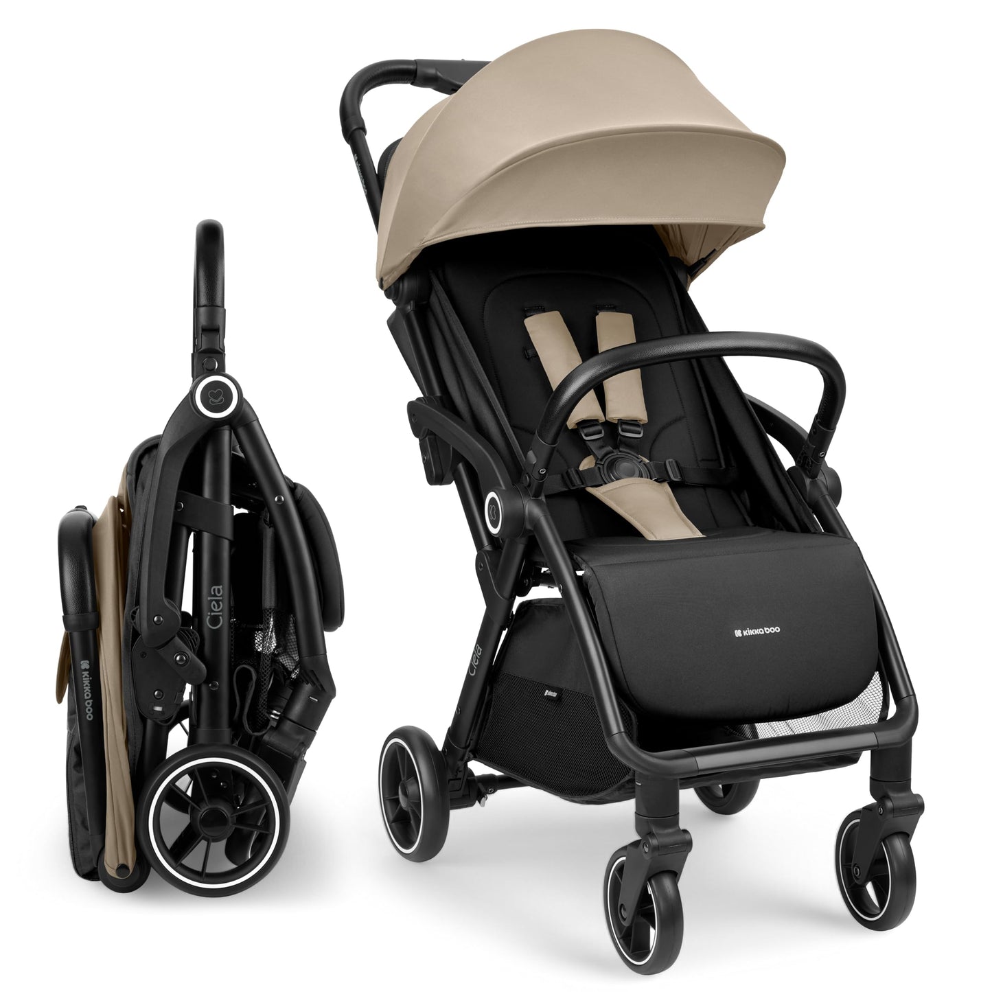 KikkaBoo CIELA Reisebuggy Kinderwagen, wasserabweisend Beige