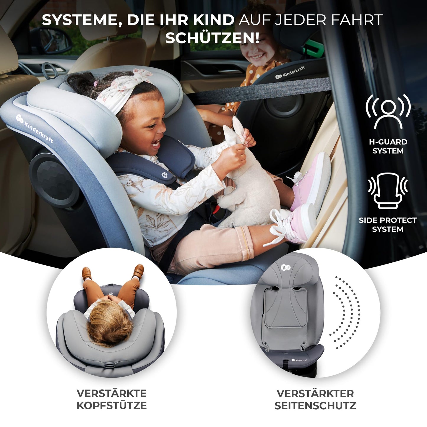 Kinderkraft I-GROW ISOFIX Kindersitz, verstellbar 0-12 Jahre